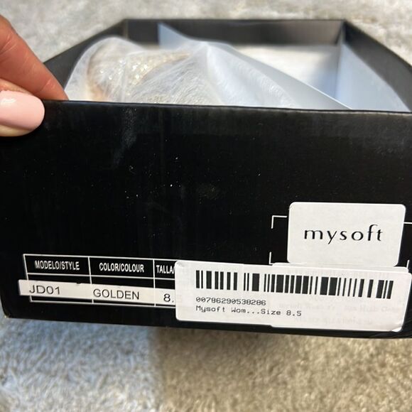 MYSOFT - Golden Glitter Dance Heel - Picture 5 of 5